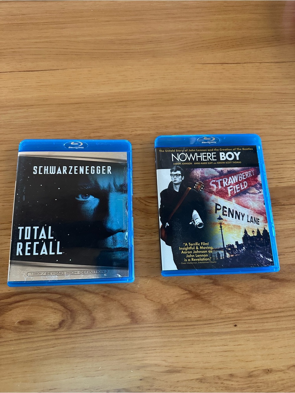 Nowhere Boy / Total Recall Blu-ray Movie Set - Blue Case